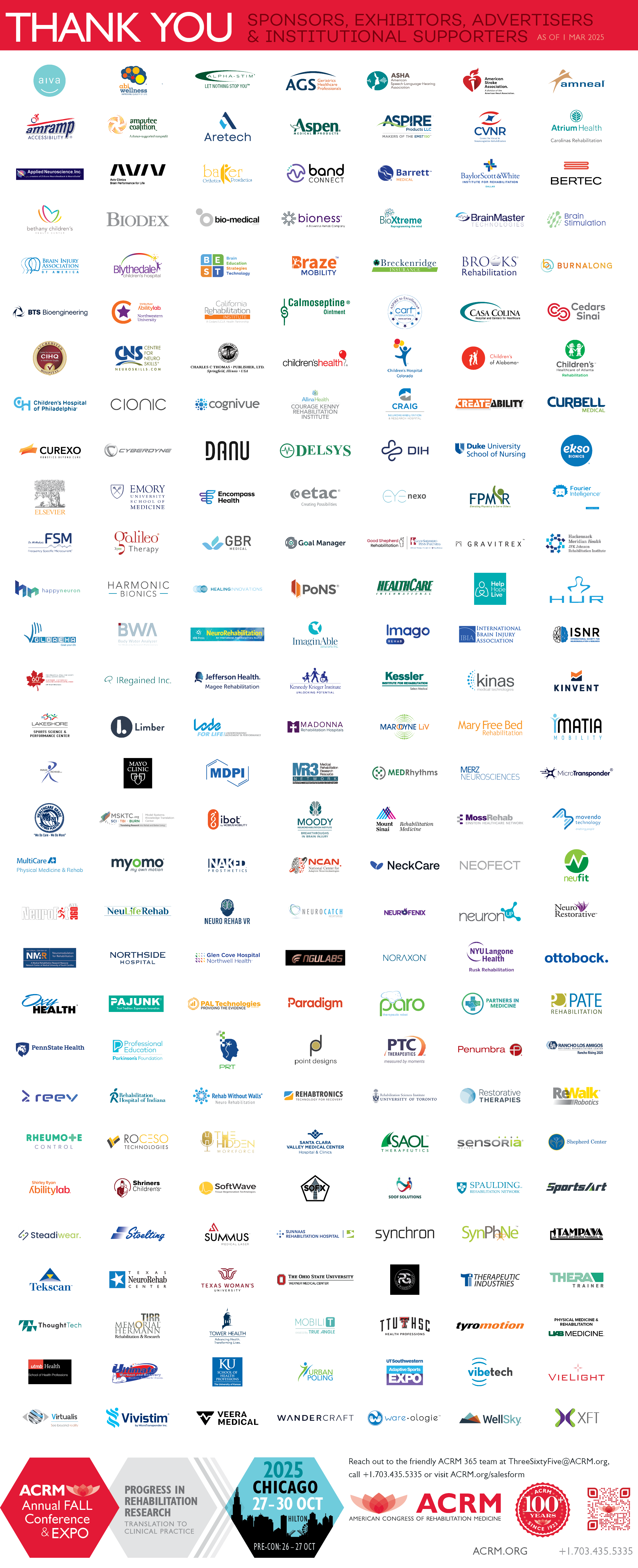 Sponsors, exhibitors, and advertisers