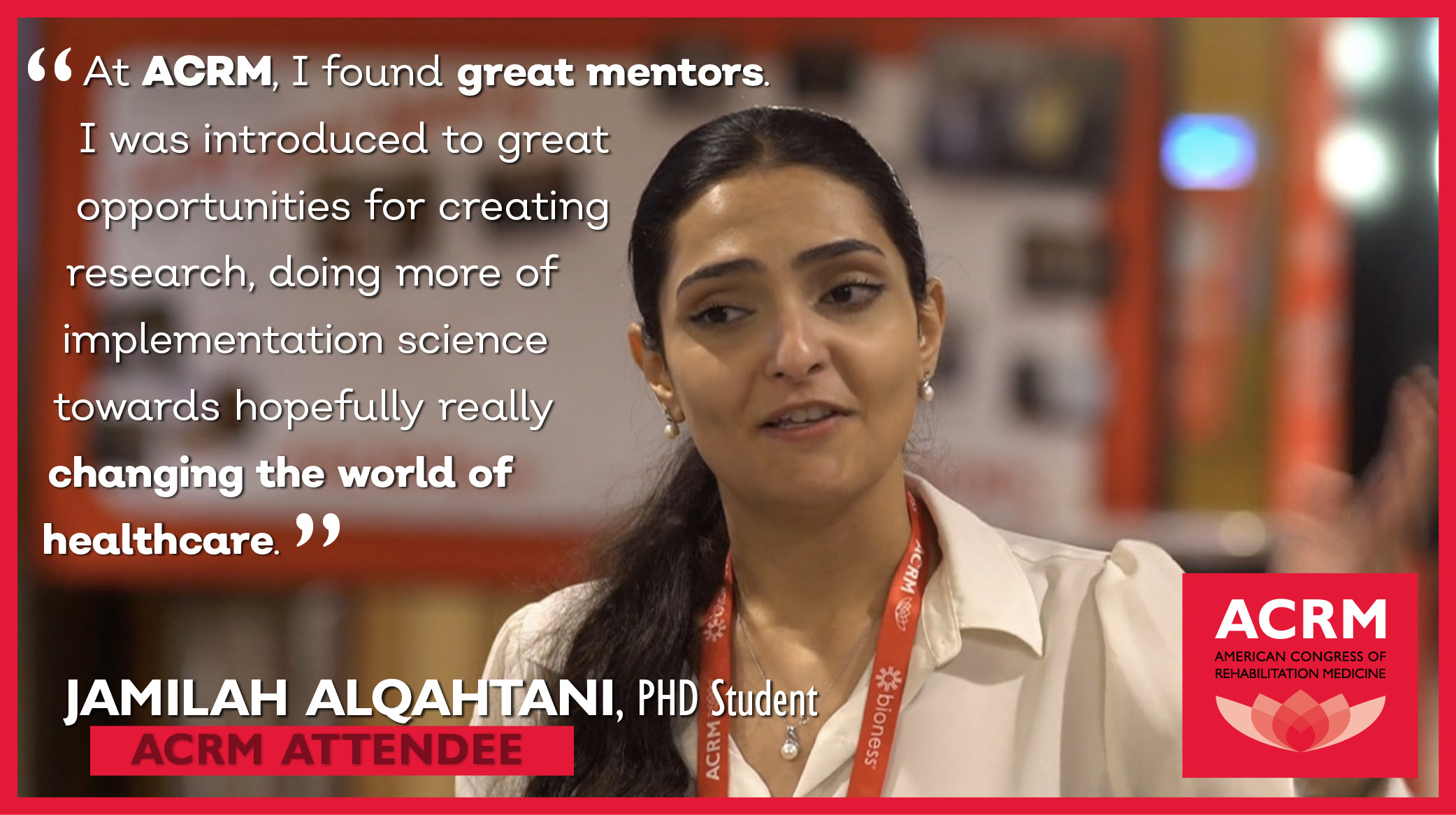 Attendee testimonial — Jamilah Alqahtani